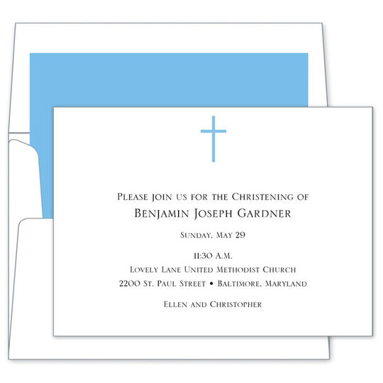 Blue Cross Invitations